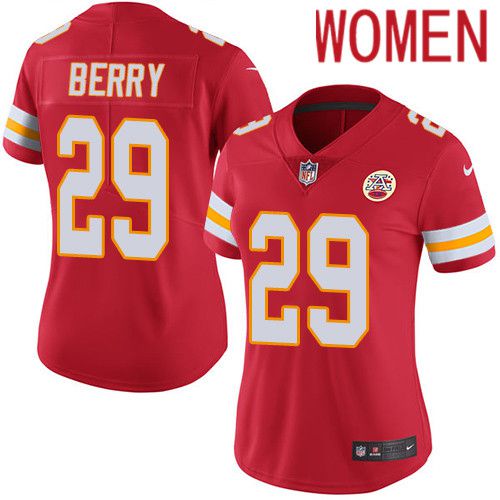 Women Kansas City Chiefs #29 Eric Berry Nike Red Vapor Limited NFL Jersey->women nfl jersey->Women Jersey